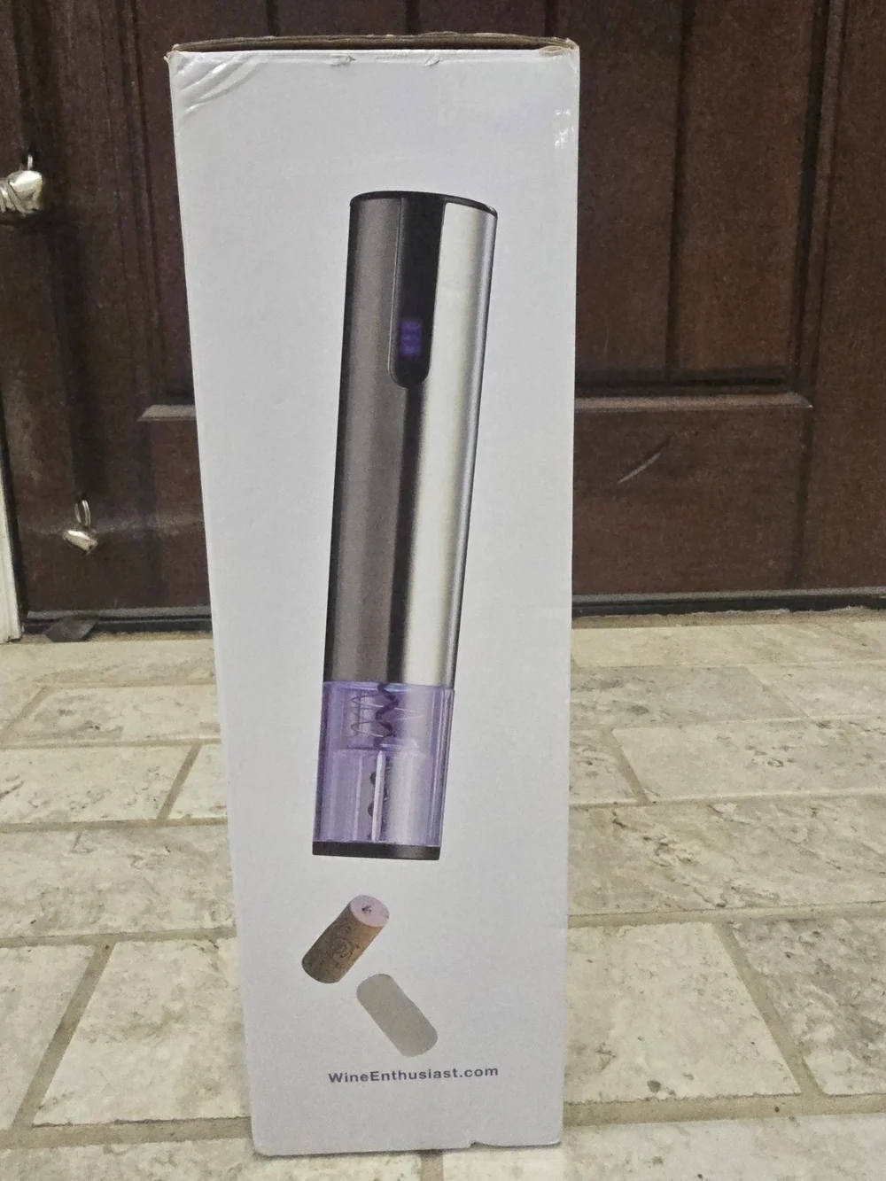 NEW IN BOX Wine Enthusiast Electric Blue 1 Automatic Wine Opener & Preserver Set